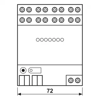 JUNG KNX 8-kanalni modul binarnih ulaza, montaža na DIN tračnicu, širina 4 TE 2128REG