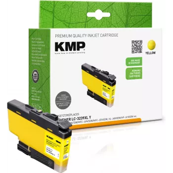 KMP Yellow Ink Cartridge Compatible with Brother LC-3239XLY (1543,4009)