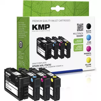 KMP paket od 4 kompatibilne tintne patrone za Epson WorkForce Pro WF-3720 seriju – crna, cijan, magenta, žuta (1637,4005)