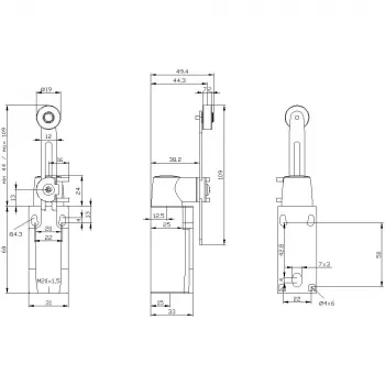 Siemens 3SE52320LK50 pozicijski prekidač 3SE5232, plastično kućište