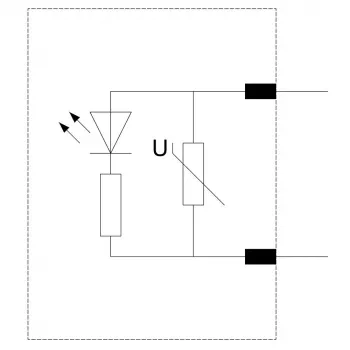 Siemens varistor s LED, 24-48V AC/12-24V DC, za SIRIUS sklopnike S00/S0, utični, 3RT29161JJ00