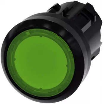 Siemens SIRIUS ACT aktuator tipkala, 22mm, okrugli, zeleni, s povratom, neosvijetljen, plastični prednji prsten, crni 3SU10010AD400AA0