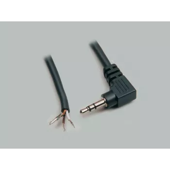 BKL Electronic 1101054 3,5 mm stereo utikač za slušalice, 3-polni, lemljeni spoj, metalno kućište