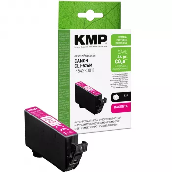 KMP magenta tintna patrona kompatibilna s Canon CLI-526 M (1513,4006)