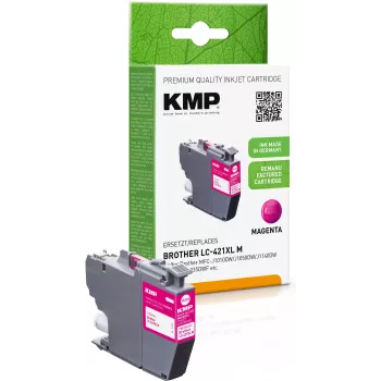 KMP Remanufactured Magenta Ink Cartridge for Brother MFC-J1010DW (LC421XLM, 500 pages, 7 ml) 1548,4006