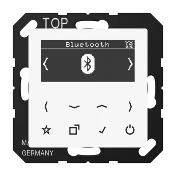 JUNG DAB A BT WW pametni radio DAB+ Bluetooth, serija AS/A, alpski bijeli