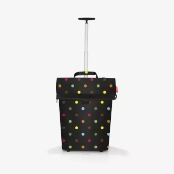 Reisenthel trolley M torba na kotačiće, poliester, crna s točkicama, miješane boje, 2 kotača (NT7009)