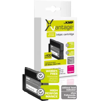 KMP XVantage Magenta Pigment Ink Cartridge Compatible with HP 953XL (F6U17AE) 1748,4086