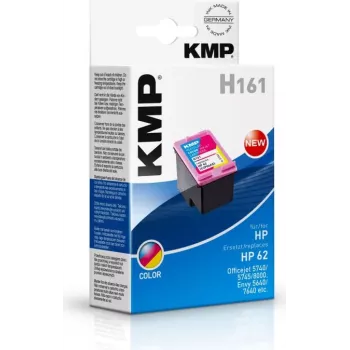 KMP H161 Tri-Colour Ink Cartridge (Cyan, Magenta, Yellow) for HP 62 - 4.5 ml 1741.4830