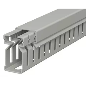 OBO BETTERMANN 6178003 kabelski kanal 2000x15x30 mm sivi PVC s prorezima