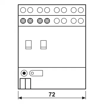Jung KNX sklopni aktuator, 2-kanalni, 16 A, 230 V AC, DIN tračnica, 2 TE 2302.16REGHM