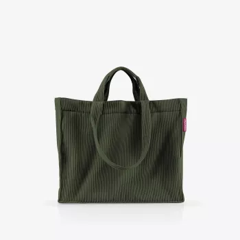 reisenthel Softshopper cord dark matcha GR5057 torba na rame poliester 28 l