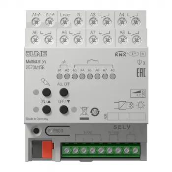 JUNG 2570M1SR KNX IP multistanica, za DIN tračnicu, 4 TE, Secure