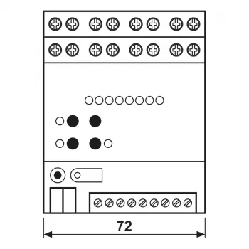 JUNG 2570M1SR KNX IP multistanica, za DIN tračnicu, 4 TE, Secure