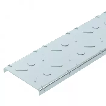 OBO Bettermann DBKR 100 FS rebrasti limeni poklopac za prohodne kabelske kanale, 100x3000 mm, čelik, trakasto pocinčan (6049119)