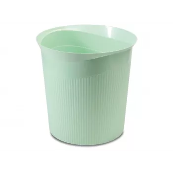 HAN Re-LOOP 13L okrugla kanta za otpad, pastelno zelena, 100 % PIR reciklirana plastika, strukturirana 18148-805