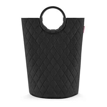 Reisenthel loophome M Laundry Basket, Aluminium/Polyester, Black VS7071