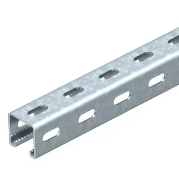OBO Bettermann MS4141PP03 C-profilna šina s bočnom perforacijom, 41x41 mm, 3000 mm, vruće pocinčani čelik 1122500