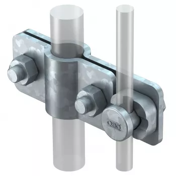 OBO Bettermann priključna stezaljka 2710/25 25mm križna stezaljka za okrugle i plosnate vodiče (5001226)