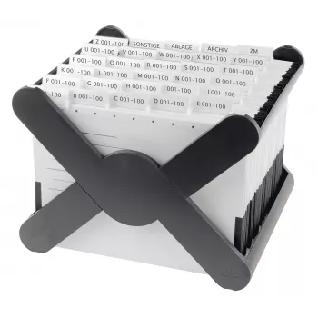 HAN X-CROSS KARMA košara za viseću registraturu, crna, A4/Foolscap, 20 datoteka, 360x150x260 mm, 190718-13D