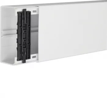 HAGER TEH FB6013009016 kabelski kanalni sustav s mogućnošću montaže uređaja/pregrade, PVC, čisto bijeli, 60x130x2000 mm