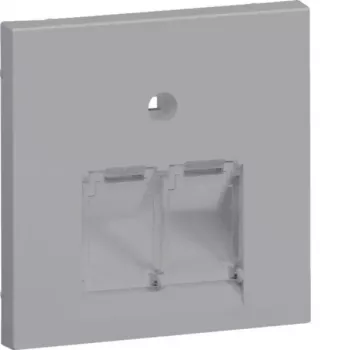 HAGER GZUAE2ALAN središnja pokrovna ploča UAE, 2-struka, aluminij