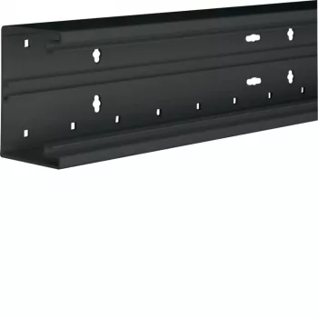 Hager BR6510019011 Tehalit BR donji dio kanala za kabele, PVC, grafitno crni, 80mm, prednje zaključavanje, 2m