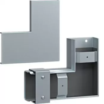 Hager FWK-Plus ravni kut, 60x100 mm, vruće pocinčani čelik, za protupožarne kabelske kanale, FWKP601005VERZ