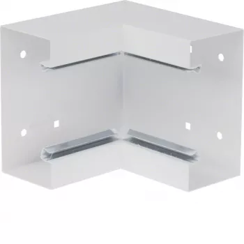 HAGER BRS651304 vws unutarnji kut od osnovnog profila 68x130mm čelični lim prometno bijeli RAL 9016 BRS6513049016