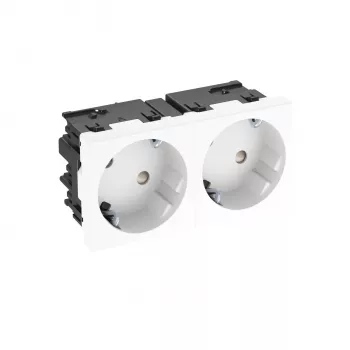 OBO BETTERMANN STD-D3SC RW2 Socket Outlet 33° 2-Way Schuko Connect 45 6120483