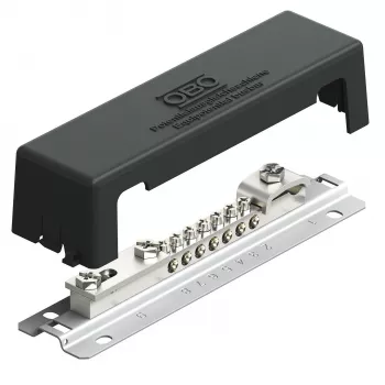 OBO BETTERMANN 1809 AM sabirnica za izjednačenje potencijala s metalnim stopalom, 10-polna, siva, 5015105