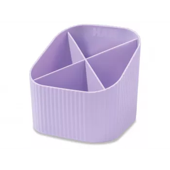HAN X-LOOP držač za olovke, pastelno ljubičasti, plastika, 4 pretinca, 11,1 x 11,1 x 10,5 cm (17238-887D)