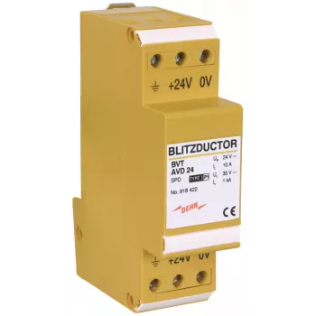 DEHN 918422 BLITZDUCTOR VT Kombinirani odvodnik udarnih struja i prenapona za DC sustave napajanja, 24 V DC, tip 1+2 SPD