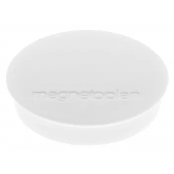 magnetoplan Discofix Okrugli magnet standard bijeli puni ferit sila držanja 0,7 kg (1664200)