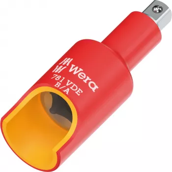Wera 781 B/A VDE izolirani adapter, 3/8 inch četvrtasti pogon na 1/4 inch šesterokut, mehaničko blokiranje 05024692001