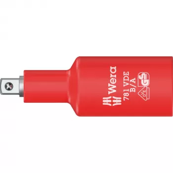 Wera 781 B/A VDE izolirani adapter, 3/8 inch četvrtasti pogon na 1/4 inch šesterokut, mehaničko blokiranje 05024692001