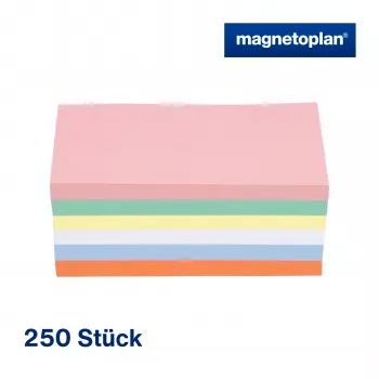 MAGNETOPLAN HOLTZ komunikacijske kartice pravokutne 200 x 100 mm sortirane boje (roza, zelena, žuta, bijela, plava, narančasta) - 250 kartica 112501510