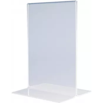 MAGNETOPLAN HOLTZ akrilni stolni stalak DIN A3 uspravno kristalno čist dvostrani 297 x 420 mm (43115)