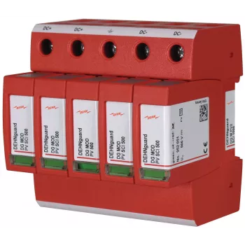 DEHN DG M PV2 SCI 1000 tip 2 odvodnik prenapona za fotonaponske sustave, 3-polni, 1000 V DC, 40 kA, montaža na DIN-šinu 952514