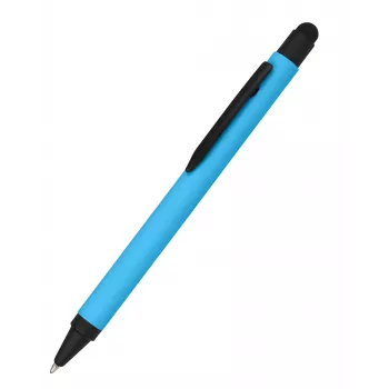 ONLINE SCHREIBGERÄTE ALU Stylus kemijska olovka plava, rotacijski mehanizam, srednji vrh, integrirani stylus za kapacitivne zaslone osjetljive na dodir 32118/3D