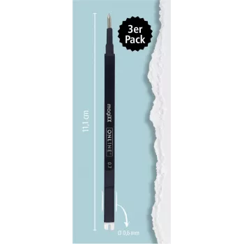 ONLINE magiXX gel uložak crni 0,7 mm, 3 kom 40161/3