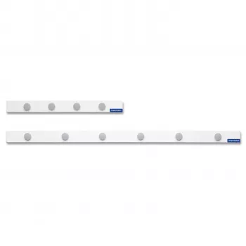 Magnetoplan set magnetske trake, 500 x 50 mm, bijela samoljepljiva magnetska traka + 4 siva okrugla magneta (16270M)