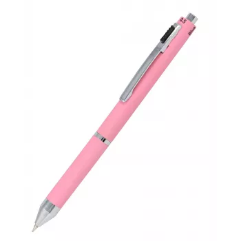 ONLINE 4-bojična kuglasta olovka Multipen Rose, crvena/plava/crna/siva 32075/3D