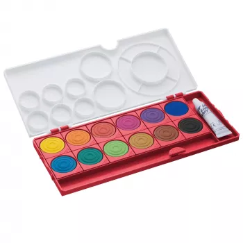 LAMY aquaplus set pokrivnih boja, 12 blistavih nijansi, crvena futrola 1222609