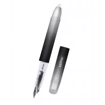 ONLINE magiXX Dark Shadow Fountain Pen, Medium Nib, Black (55100/3D)
