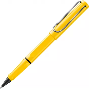 LAMY safari roller olovka žuta visokog sjaja s ergonomskom drškom i metalnom kopčom 1240180