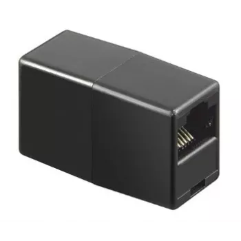 GoodConnections Alcasa MOD8-GC oklopljena RJ45 spojnica, Cat.6, utičnica na utičnicu, crna