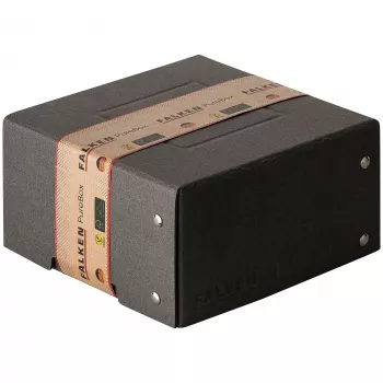 FALKEN PURE 150x150mm Storage Box 1050 Sheets Black 16.0 x 16.0 x 8.5 cm, 1 pc (22001744000F)