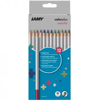 LAMY colorplus metallic bojice, miješane metalik boje, set od 12 (1235192)
