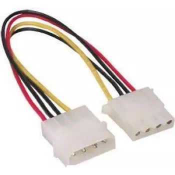 GoodConnections 5,25 inča 4-Pin Molex produžni kabel za napajanje, interni, 20cm (5021-4VL)